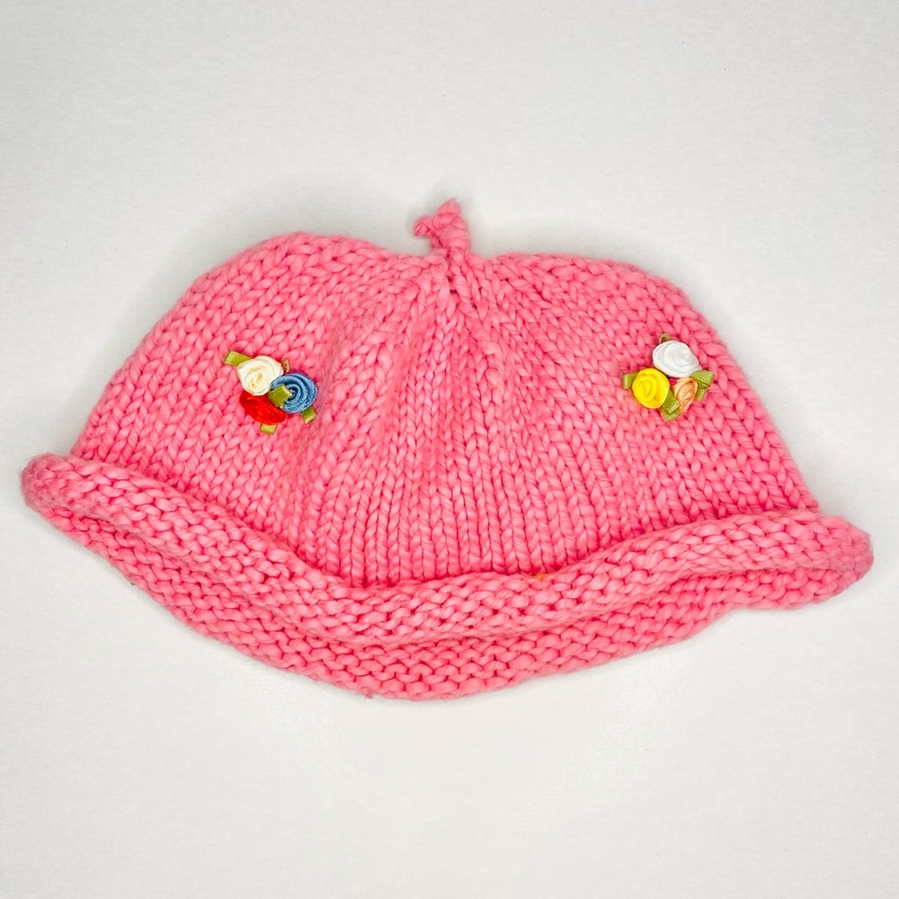 Baby Knit Flower Hat